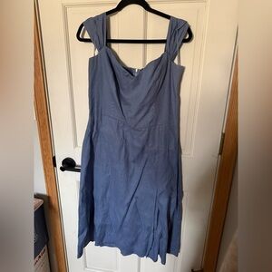Reformation Bridgton Linen Dress Size 12